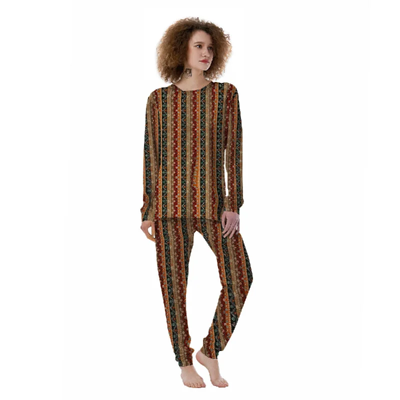 Tribal Ethnic Boho Print Pattern Women's Pajamas Camisole pajama sets