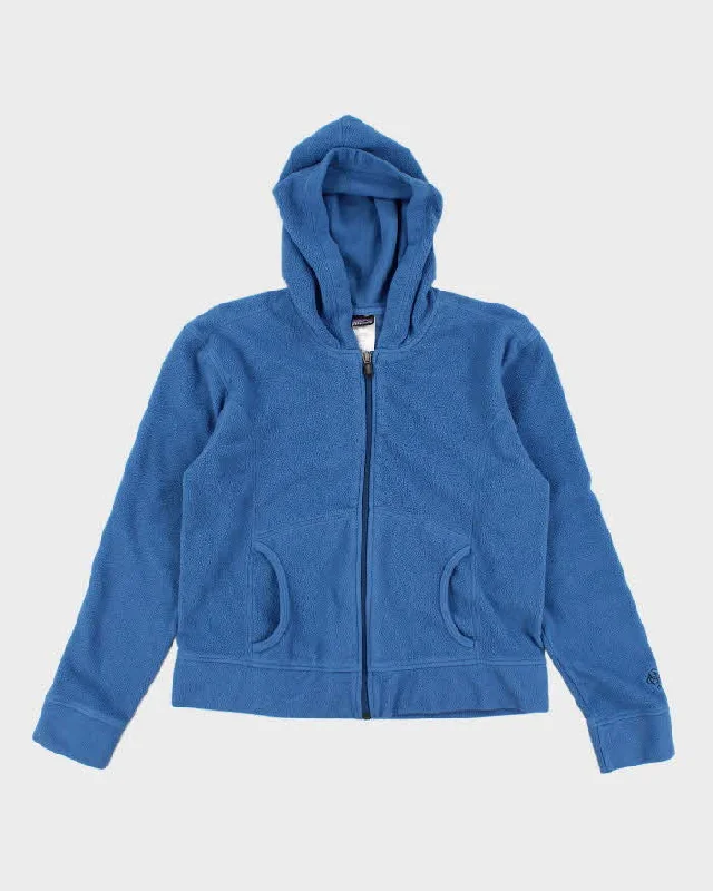 Womens French Blue Patagonia Zip Up Fleece Hoodie - M Party pajama sets