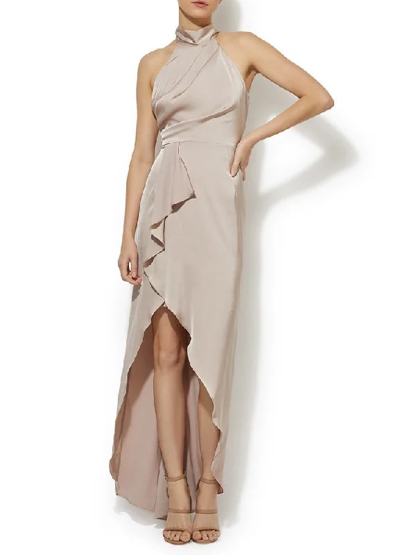 Nadine Mink Halter Gown Elegant Gown Robe