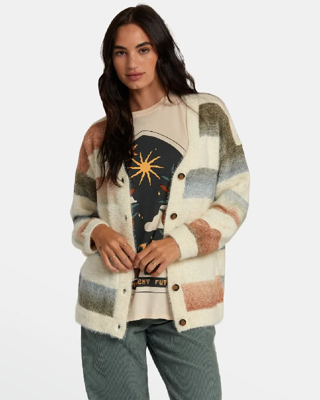 Here We Are Cardigan Sweater - Multi Eco-friendly sweaters