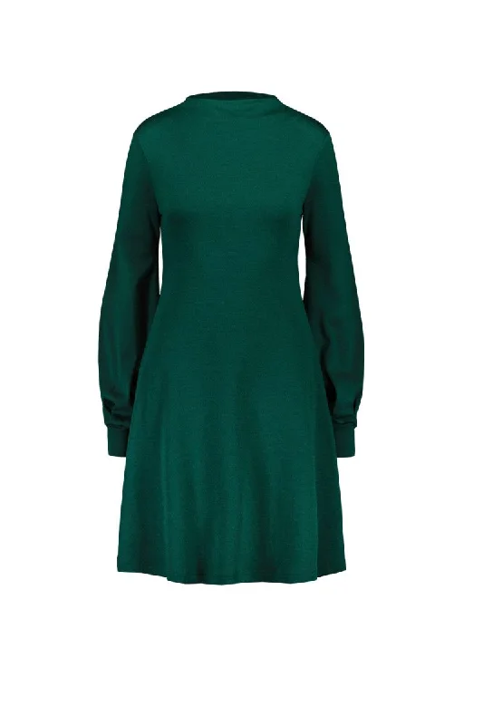 Puffi Merino Dress Green Cocktail mini dresses