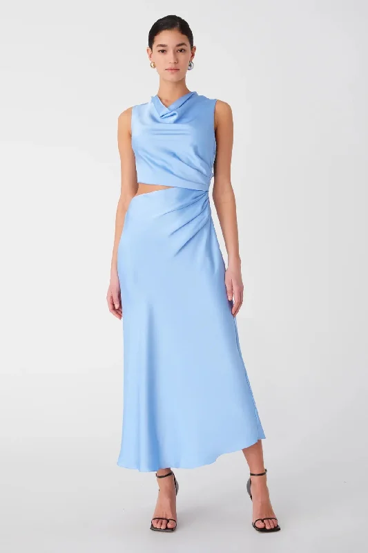 Misha Amadeus Midi Dress - Hydrangea Blue H&M midi dresses