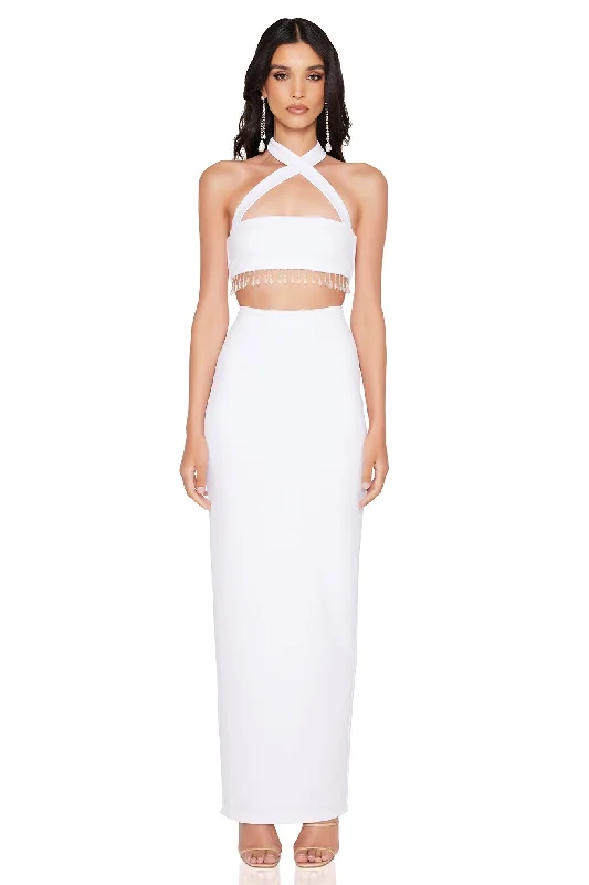 Nookie Chicane Midi Dress - White Hot new arrivals in midi dresses