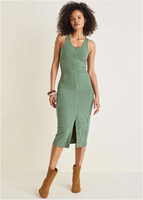 Henley Midi Dress - Basil Designer midi dresses