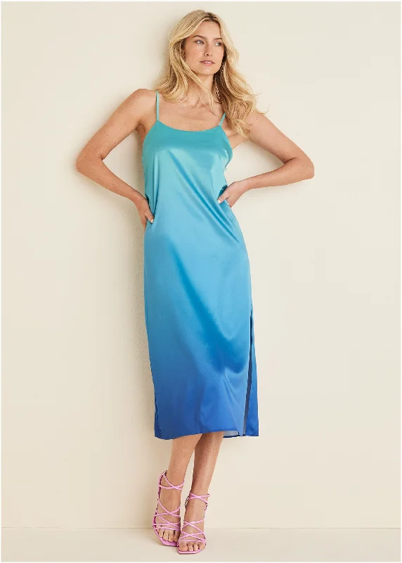 Midi Slip Dress - Atlantis Ombre Revolve midi dresses