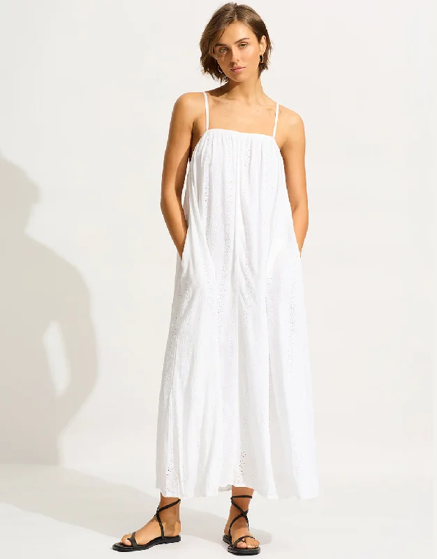 Broderie Maxi Dress - White Expensive maxi dresses