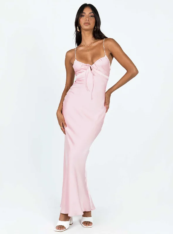 Emily Maxi Dress Pink Summer maxi dresses