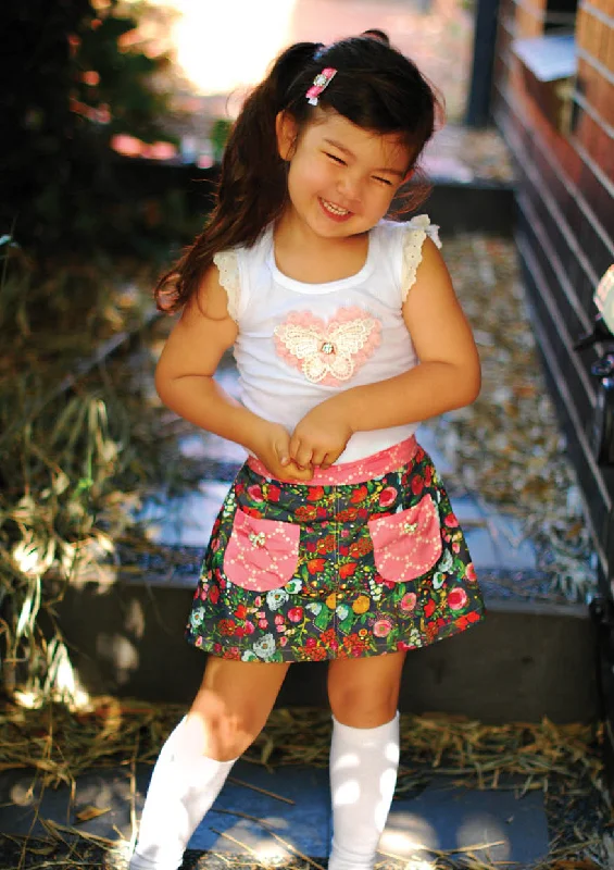 Lovebug | Girls A-line Skirt Sewing Pattern Travel unclassified skirts