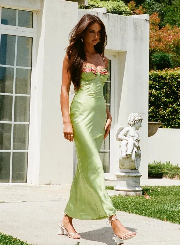 Kenzie Maxi Dress Green Chiffon maxi dresses