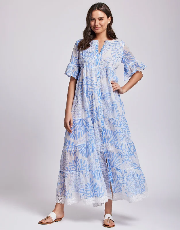 Miriam Maxi Dress - Blue A-line maxi dresses