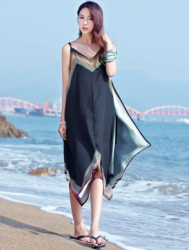 Plus Maxi Beach Dress with High Low Hem Cheap maxi dresses