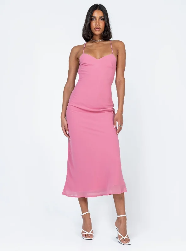 Trudy Maxi Dress Pink Spring maxi dresses