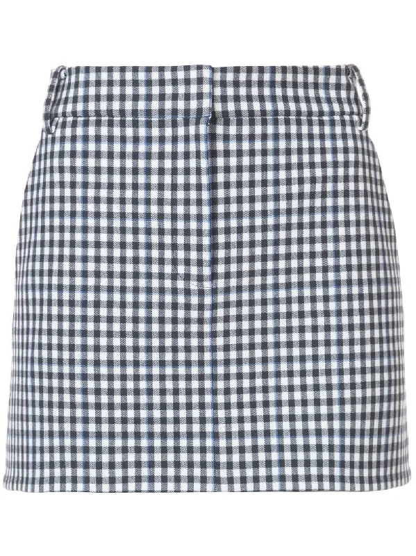 Gingham mini skirt Retro Mini Skirt