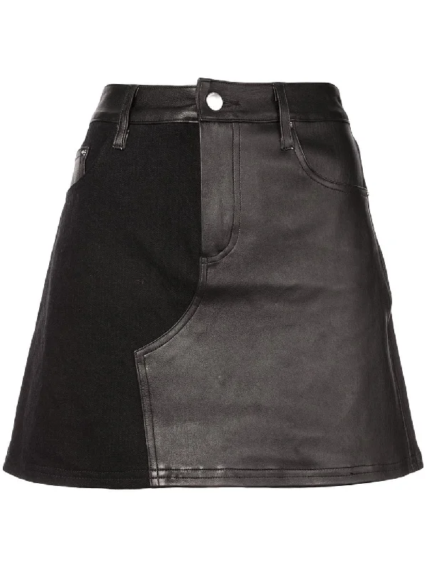 contrast mini skirt Mini Skirt Chic