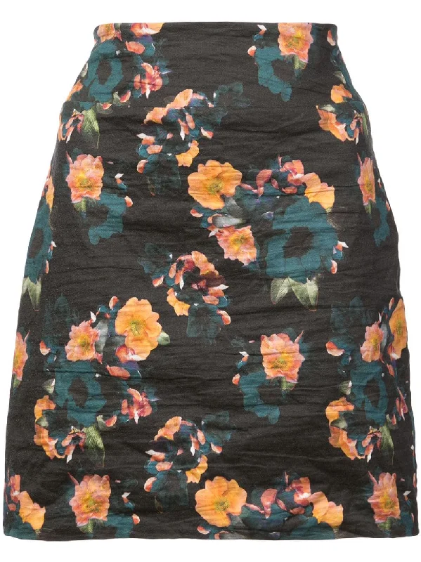 vintage floral mini skirt Retro Mini Skirt