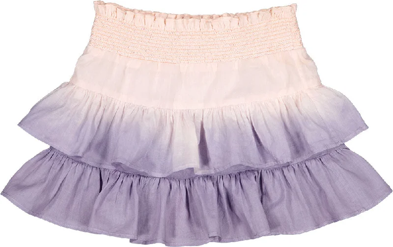 LOUIS LOUISE MAUVE DIP DYE LENOU MINI SKIRT Cozy Mini Skirt