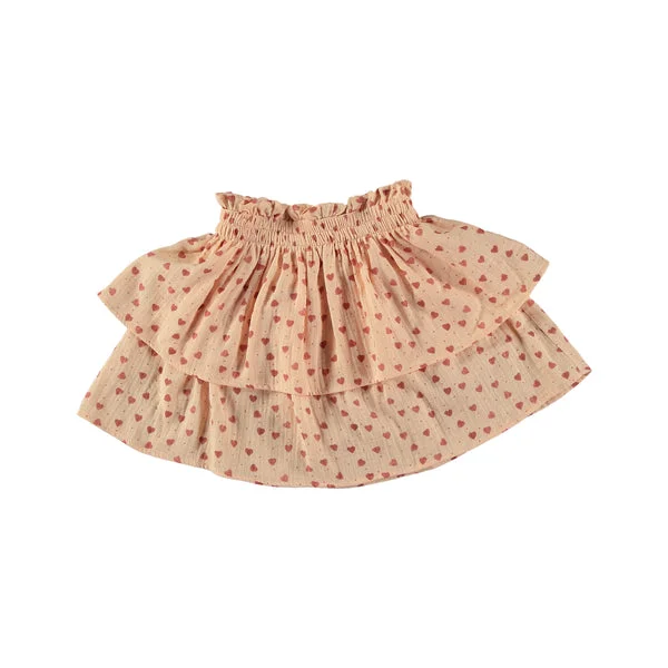 TOCOTO VINTAGE PINK HEART PRINT MINI SKIRT Mini Skirt Trend