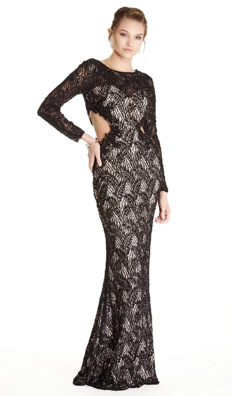 Aspeed Design - Bedazzled Long Sleeve Evening Dress Sequin party dresses