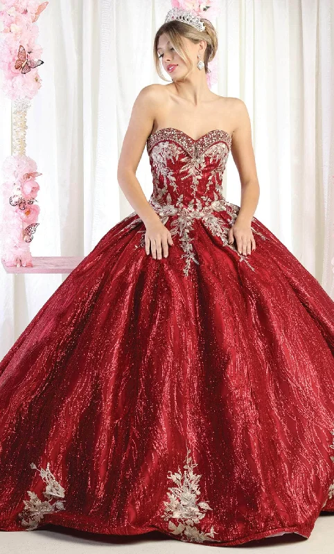 May Queen LK179 - Embroidered Quinceanera Ballgown Dinner party dresses