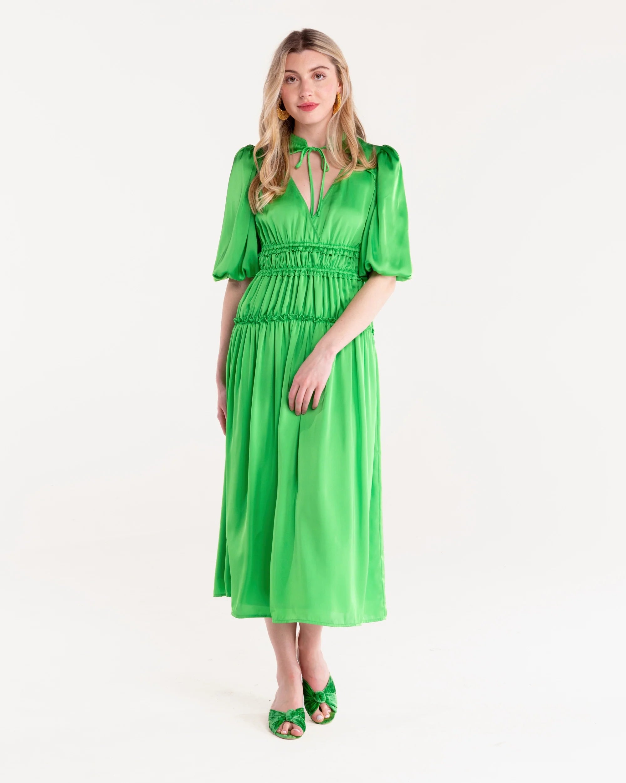 Alden Adair Shelbi Dress - Lime Earthy tone unclassified dresses