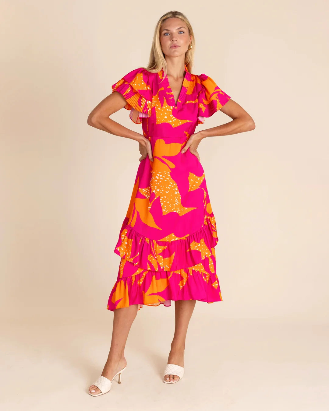 Alden Adair Walker Dress - Abstract River Bright color unclassified dresses