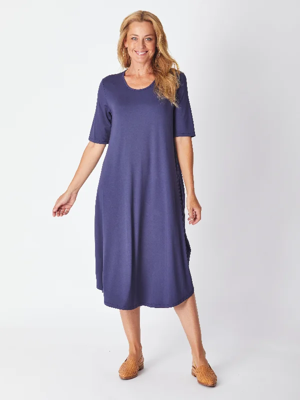 Bamboo Belinda Dress- Navy 27599 Short unclassified dresses