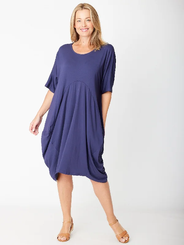 Bamboo Cap Bounce Dress - 25362 Navy Spring unclassified dresses