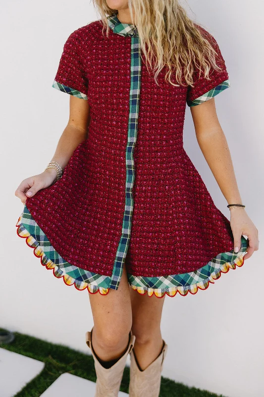 Dahlia Dress - Red/Green Flowy unclassified dresses