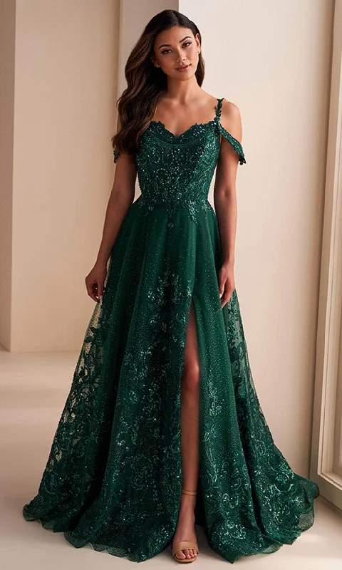 Ellie Wilde EW36220 - Sweetheart Glitter Embroidered Prom Gown A-line unclassified dresses