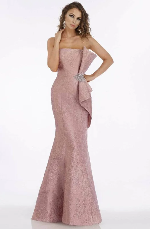 Feriani Couture - Strapless Bow-Ornate Evening Dress 18878 - 1 pc Mauve In Size 6 Available Beach unclassified dresses