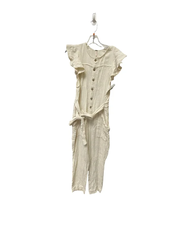 Jumpsuit By Free People In Cream, Size: S Discounted unclassified dresses