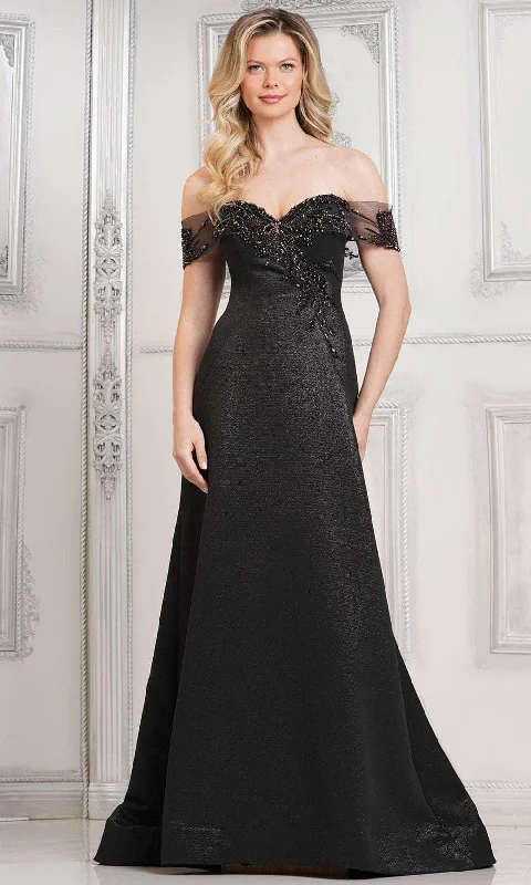 Marsoni by Colors MV1305 - Sweetheart Metallic Brocade Formal Gown Beaded unclassified dresses