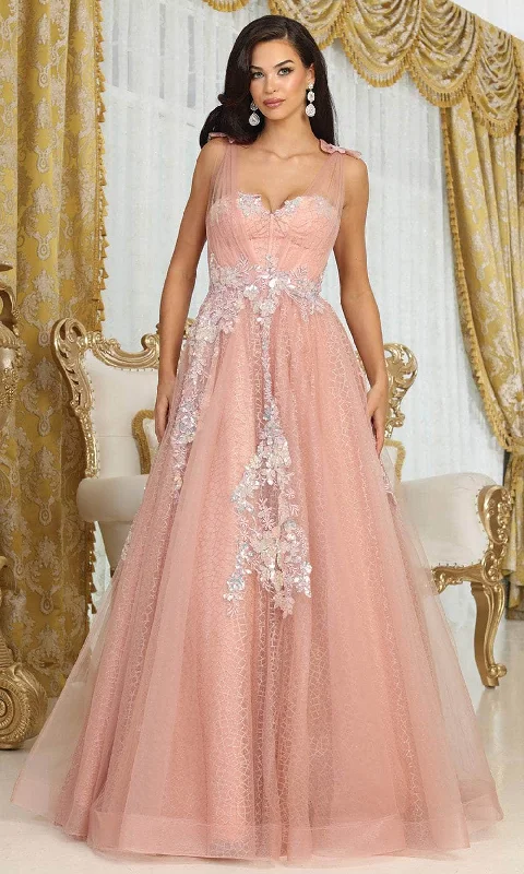 May Queen RQ8080 - Illusion Straps Sweetheart Prom Gown Knitted unclassified dresses