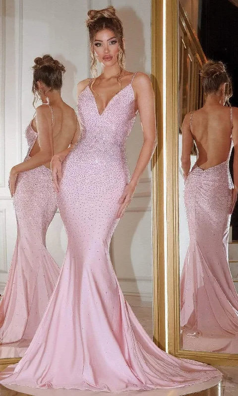 Portia and Scarlett - PS22804 Beaded Bod Open Back Trumpet Dress Stylish unclassified dresses