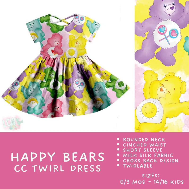 Ready To Ship - Criss Cross Twirl Dresses - Happy Bears Kids Twirl Criss Cross Dress Women's unclassified dresses