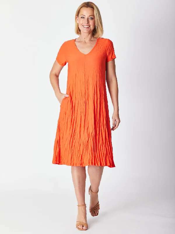 Stella Dress - Coral 19767-S Neutral tone unclassified dresses