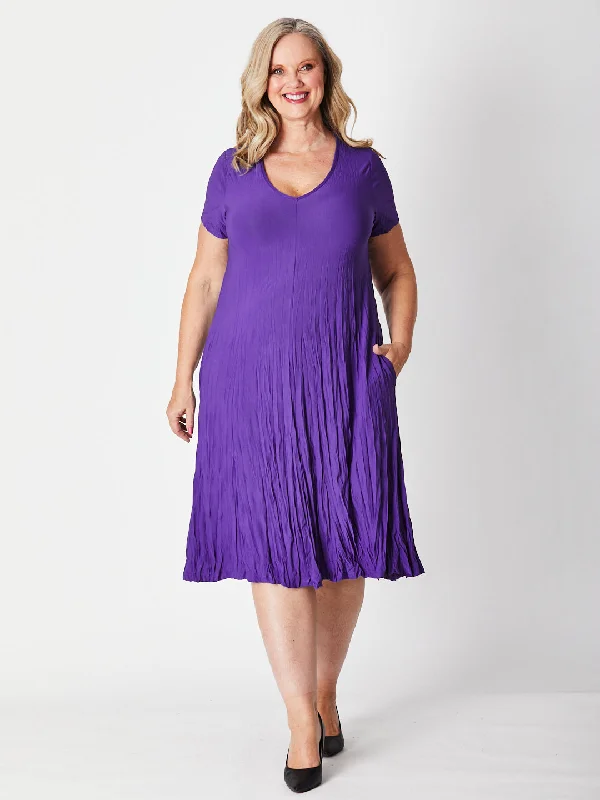 Stella Dress - Purple 19767- S Satin unclassified dresses