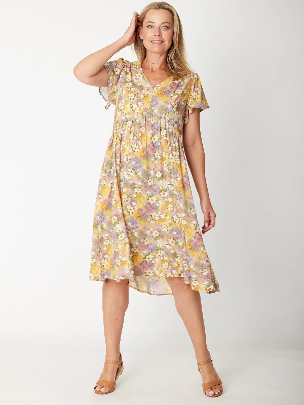 The Flounce Dress - Lemon 30818 Elegant evening unclassified dresses