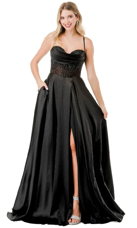 Trevi Collection L2861L - Rhinestone Corset Sleeveless Evening Gown Chiffon unclassified dresses