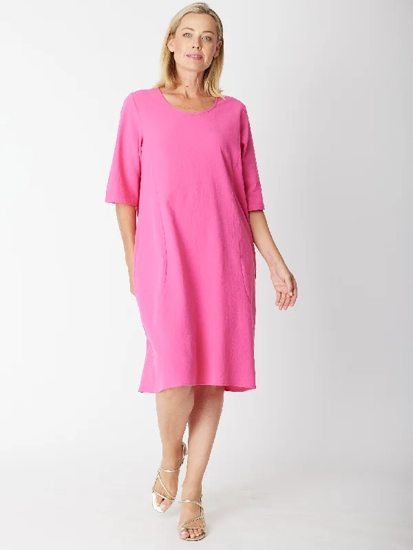 Upcycle Pocket Dress - Hot Pink 30579 Backless unclassified dresses