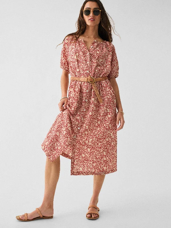 Carmel Dress - Spice Sunrise Floral Elegant floral dresses