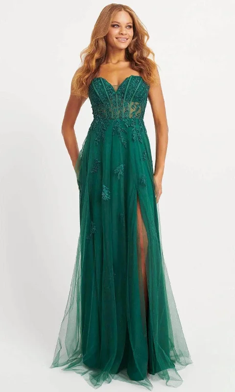 Faviana 11057 - Tulle Gown Boho Chic Tulle