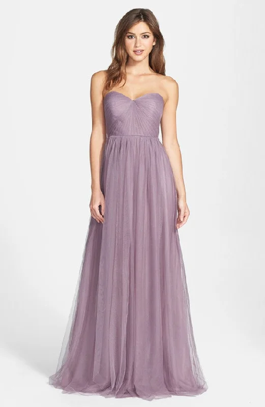 Other JENNY YOO 'ANNABELLE' CONVERTIBLE TULLE COLUMN BRI Soft Layered Tulle