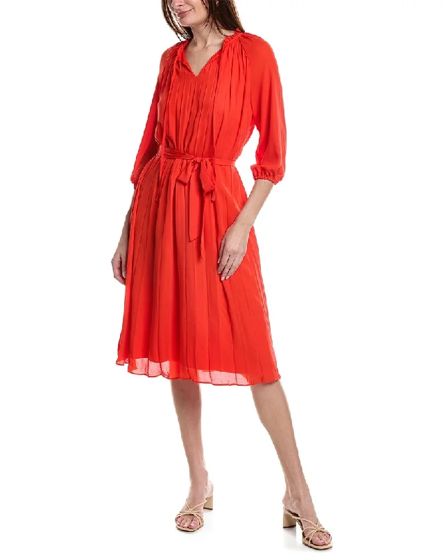 Nanette Nanette Lepore Crepe Chiffon Shirtdress Feminine Shirt Dress